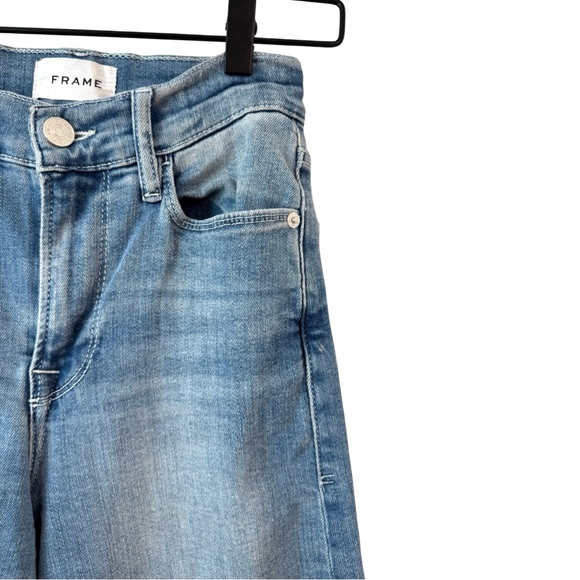 Frame Le Palazzo High-Rise Crop Wide Leg Jeans 25 Galeston - Picture 9 of 14